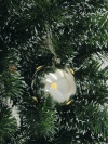 LED Weihnachtskugel 6cm,silber 6x