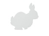 Silhouette Hase, weiß, 56cm